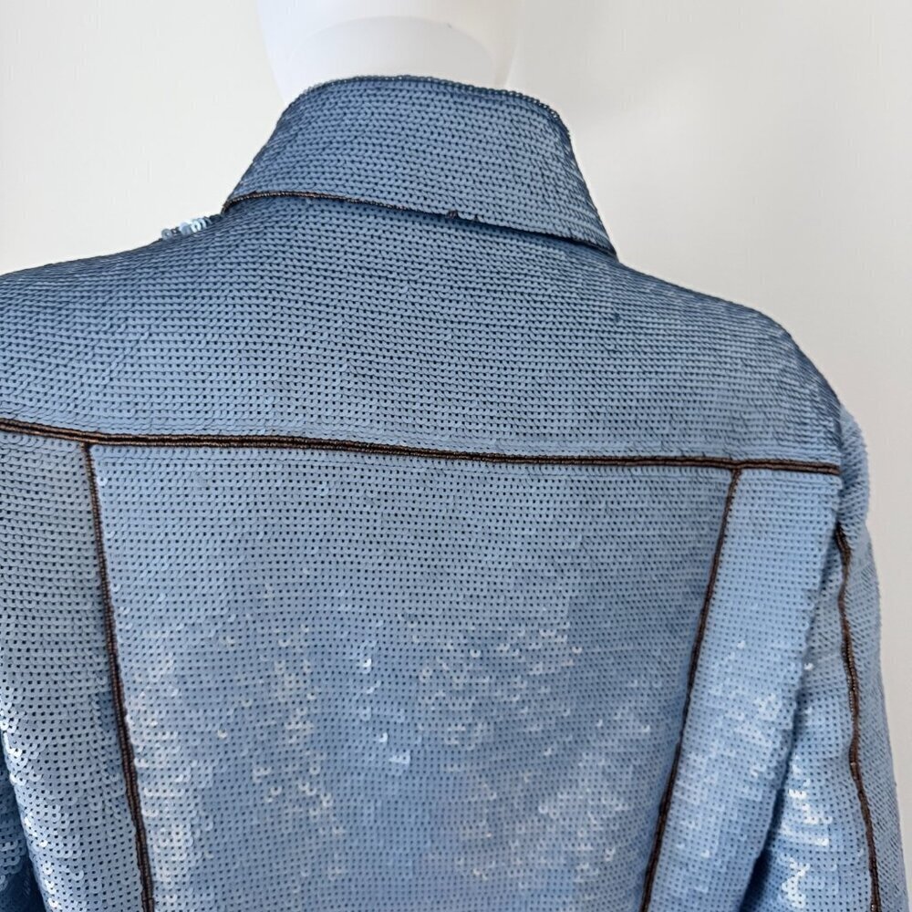 Veronica Beard Luz Sequin Jacket NWT Size L - Picture 7 of 13